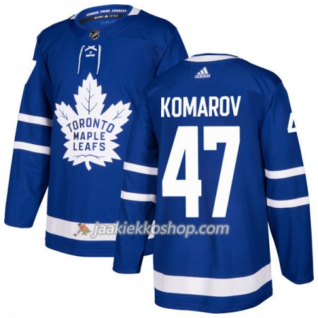 Miehille NHL Toronto Maple Leafs Pelipaita Leo Komarov 47 Adidas 2017-2018 Sininen Authentic